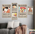 One Piece Wanted Posters, New Edition, 28.5cm—19.5cm, Luffy 1.5 Billion, Pack of 24