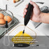 Purkitc Milk Frother Coffee Frother With Detachable Electric Whisk And Extra Eggbeater Head Handheld Drink Mixer For Coffee Matcha Hot Chocolate High Powered Low Noise With Stand Included
