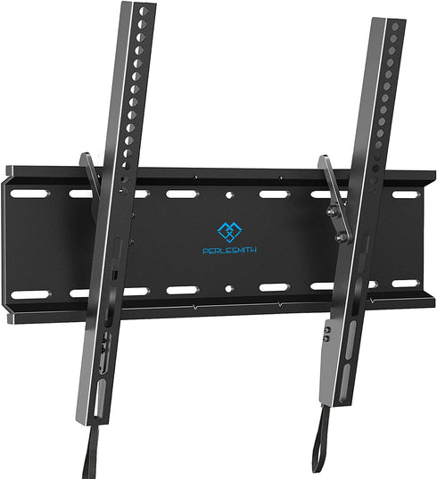 PERLESMITH Tilting TV Wall Mount Bracket Low Profile for Most 23-55 inch LED LCD OLED, Plasma Flat Screen TVs with VESA 400x400mm Weight up to 115lbs