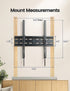 PERLESMITH Tilting TV Wall Mount Bracket Low Profile for Most 23-55 inch LED LCD OLED, Plasma Flat Screen TVs with VESA 400x400mm Weight up to 115lbs