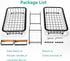 2 Tier Fruit Basket for Kitchen - Countertop Fruits Vegetable Bowl Detachable Metal Rectangular Wire Basket Stand Holder for Fruits Veggies Bread Snacks Organizer Storage