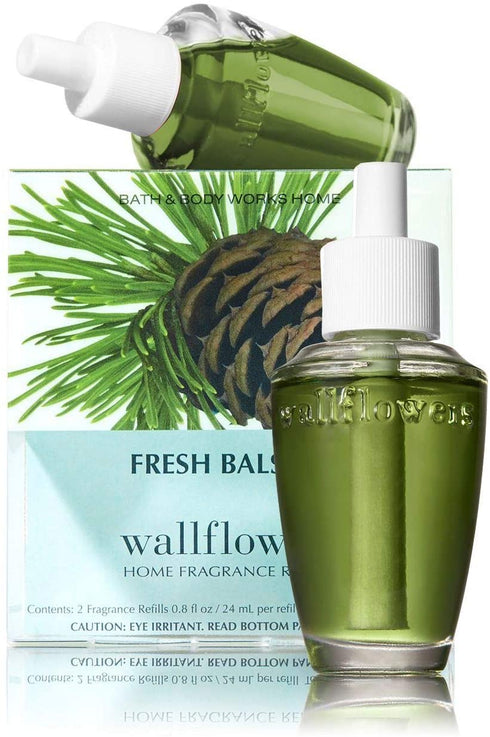 Bath & Body Works Fresh Balsam Wallflower Refill Signature Collection 2 bulbs