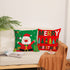 Neatee Living Merry Christmas Pillow Covers 20x20 Set of 4 Velvet Cases Red Green Xmas Holiday Throw Soft Tree Cushion for Outdoor Home Bed Sofa Couch(20 Inch)