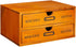 Small Wooden Storage Box with Drawers, Desk Organizer, Vintage French Design (9.75 x 7 x 5 In)