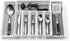 Expandable Cutlery Drawer Organizer, Flatware Drawer Tray for Silverware, Serving Utensils, Multi-Purpose Storage for Kitchen, Office, Bathroom Supplies