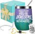 Sometimes You Forget That You are Awesome ,Thank You Gifts, Funny Birthday Cup Inspirational Gifts for Mom Women, Men, Friends,Coworker,Mother's Day Gifts,Insulated12 oz Wine Tumbler Set