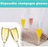 30 Pack 6.5 Oz Champagne Flutes Disposable,Plastic Champagne Flutes,Mimosa Bar Glasses?Transparent plastic champagne glass (30 Pack-2)