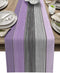 Molyhome Polyester Table Runner, Farmhouse Retro Wood Texture Purple Grey Non-Slip Rectangle Settings Decoration for Dining Room, Kitchen, Living Room, Holiday and Party 16x72inches
