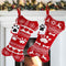 OurWarm 2Pcs Dog Christmas Stockings, Red Knit Dog Stockings with Picture Frame, Large Bone Shape Pet Stockings for Dogs Christmas Holiday Decoration