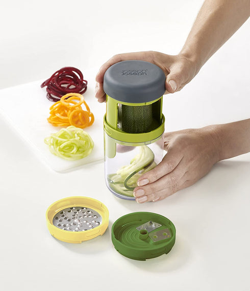 Joseph Joseph Spiro Spiralizer, One Size, Green/Yellow