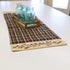 The Country House Lancaster Berry Black and Burgundy Plaid 36 x 13 Cotton Fabric Table Runner