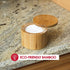 Home Basics Bamboo Swivel Salt Box with Magnetic Lid, Natural Honey (1 Tier)