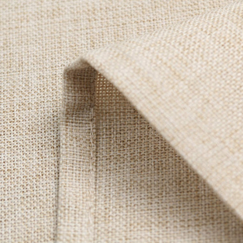 Hiasan Faux Linen Rectangle Tablecloth - Wrinkle and Stain Resistant Washable Table Cloth for Kitchen Dining Room Holiday Table Cover for Party Dinner, Beige, 54 x 108 Inch