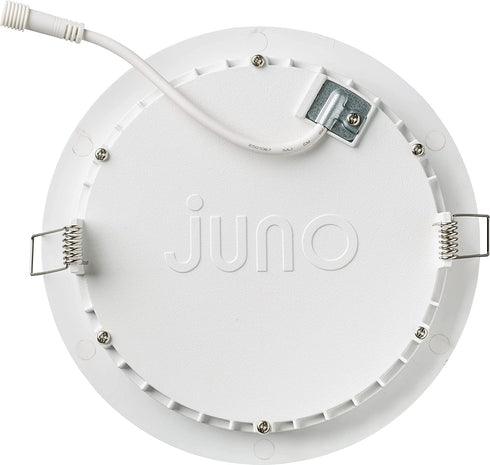 Juno WF6 REG SWW5 90CRI MW M6 Round Baffle LED Downlight, 120 Volts, 2700K/3000K/3500K/4000K/5000K, Triac Dimming, 6-Inch Regressed Lens, Matte White