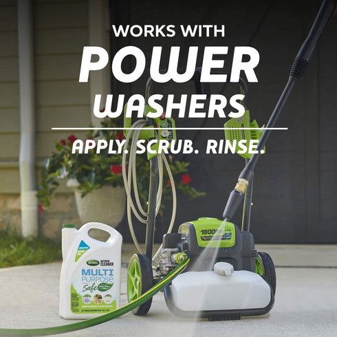 Scotts Outdoor Cleaner Multi Purpose Formula: Concentrate, Bleach-Free, Use on Decks, Siding, Stone and Patio Furniture, 1 gal.