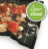 8" X 12" Zipper Quart Bags - Black Back Clear Front - 50 count