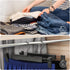 GUANJUNE 20 Pack Clothes Pants Hangers, Space-Saving Skirt Holders with 360 ° Swivel Hooks, Adjustable Clips, Trouser Hangers, Clothes Coat Garment Jeans Hangers