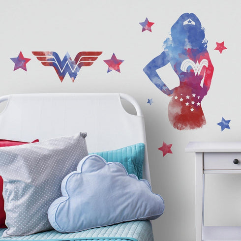 RoomMates RMK3602GM Wonder Woman Watercolor Peel and Stick Giant Wall Decals