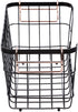Amazon Basics Stackable Metal Wire Storage Basket Set for Kitchen or Bathroom - Black/Rose Gold