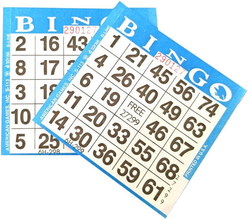American Games 1on Blue Bingo Paper (500 Sheets)
