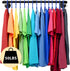 Industrial Pipe Clothes Rack , Wall Mounted Garment Rack, Space-Saving Hanging Clothes Rack, Heavy Duty Detachable Garment Bar, Multi-Purpose Hanging Rod for Clothing Storage, 2 Pack