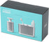 Joseph Joseph 70551 Bathroom Essentials 2-Piece Sink Accessories Set, Presto Soap Dispenser and Large EasyStore Toothbrush Caddy, Stainless-Steel
