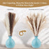 Ritattas Natural Dried Pampas Grass, 60 Pcs Pampas Grass with 20 Pcs White Pampas & 20 Pcs Brown Pampas & 20 Pcs Fluffy Reed Grass for Flower Arrangement Home Decor Wedding Boho Decor