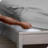 Bare Home Queen Fitted Sheet - Extra Deep Pocket Fitted Sheet - Premium 1800 Microfiber - Ultra-Soft Wrinkle Free - Queen Deep Pocket Fitted Bottom Sheets (Queen - 22" Pocket, Light Grey)