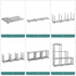SONGMICS 6-Cube Storage Rack, Staircase Organizer, DIY Storage Shelf, Bookcase in Living Room, Childrens Room, Bedroom, for Toys and Daily Necessities, Heather Gray ULSN063G12
