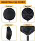 Outdoor Fan Cover ZIIVITA Waterproof &Dustproof Industrial Fan Cover for Stand Pedestal Fan/Wall Mount Fan - Outdoor/Patios Use in Heavy Duty Material (Fit 24-28" Fan)