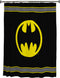 Warner Bros Batman Logo Microfiber Shower Curtain, 70-Inch by 72-Inch
