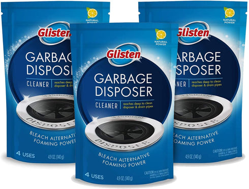Glisten Disposer Care Foaming Cleaner, Lemon Scent, 12 Use (BND01728)