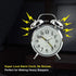 Sharp SPC800 Quartz Analog Twin Bell Alarm Clock (Silver)