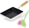 ROCKURWOK Japanese Omelette Pan Nonstick Tamagoyaki Egg Pan, Rectangle Egg Frying Pan, 7? x 5?, White