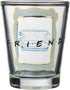 Silver Buffalo Friends Iconic Icons Yellow Frame 4 Pack Mini Glasses, 1.5 Ounces