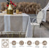 OstepDecor Tablecloth, Rectangle Table Cloth for 4 ft Table, Cotton Linen Tablecloths, Table Cover for Kitchen Dinning Room Party, Rectangle/Oblong, 55 x 102 Inch, 8-10 Seats, Light Coffee