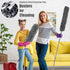 Microfiber Duster, Dusters for Cleaning, with Extension Pole (Stainless Steel) 30 to 100 Inches, Washable Lightweight Cobweb Duster Ceiling Fan, High Ceiling, Blinds, Furniture, Cars