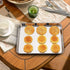 Baking Sheets 2 Pieces, Bastwe Cookie Sheets Set of 2 Stainless Steel Baking Pans Toaster Oven Tray Pans, Rectangle Size 12 × 10 × 1 inch, Rustproof & Healthy & Easy Clean & Dishwasher Safe