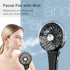 HandFan Small Handheld Misting Fan, Portable Mister Fan with 7 Colorful Nightlight,USB Rechargeable Personal Mist Fan, Battery Operated Spray Water Fan, for Travel, Outdoors, Camping(Black)