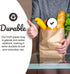 Paper Lunch Bags - Set Of 100 Brown Paper Bags, Greaseproof Paper Bags, Kraft Paper Bags, Waxed Lined Lunch Bags, Goody Brown Lunch Bags, Paper Bags Lunch, Reusable Packaging Bags For Small Business