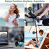 Mini Handheld Personal Portable Fan, Baby Stroller Fan, Car Seat Fan, USB or 4000mAh Battery Powered, with Flexible Tripod Clip on Student Bed Desk Peloton Bike Crib Treadmill Camping Traveling(Black)