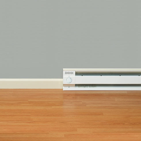 Cadet Single Pole Built-In Thermostat Kit for Electric Baseboard Heaters (Model: BTF1W), 22 Amp, White