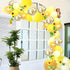 LEVSUPTY 108Pcs Sunflower Yellow Balloons Garland Arch Kit, Yellow White Gold Confetti Latex Balloons and Sunflower Vine for Baby Shower Sunflower Birthday Bee Theme Party Wedding Decorations