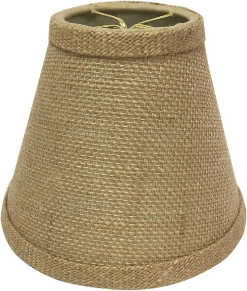 Royal Designs Deep Empire Clip on Chandelier Lamp Shade, Linen Beige, 3"" x 6"" x 4.25""" (CS-999-6BL)