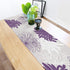 Dinning Table Runners Dahlia Pinnata Flower Turquoise Purple and White Farmhouse Decoration, Birthday Weekend Party, Wedding Table Runner 13 x 70 Inches