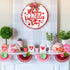 Happy Valentine's Day Hanging Sign, Round Wooden Red Heart Valentines Day Decor Front Door Sign with Ribbon Bow for Valentine's Day Front Door Wall Rustic Farmhouse Porch Decorations, 12 Inch (Red)