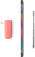 FinalStraw Collapsible, Reusable, Metal Straw | Travel Case, Cleaning Tool | Easy to Clean | Stainless Steel and 100% Silicon Tips | Eco-Friendly | Healthy Coral Case, Rainbow Stainless Steel