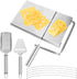 Cheese Slicer Stainless Steel,CANYUWCI Cheese Planer, Grater, Slicer Set with Accurate Size Scale, 5 Replaceable Wires Cheese Cutter, Butter, Half-Hard & Soft Food