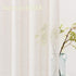 FMFUNCTEX Linen-Blend Sheer Curtains for Living Room 63-inch Long Vintage Flax Window Drapes for Farmhouse Bedroom Rod Pocket 52" Wide Set of 2 Natural