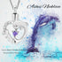 Yinplsmemory Dolphin Heart Cremation Urn Necklace for Ashes for Women Memorial Keepsake Pendant Necklace